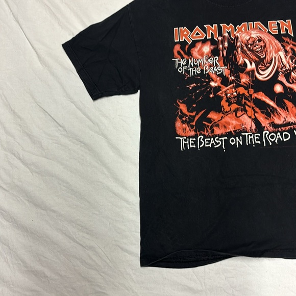 Iron Maiden The Number of the Beast Thr Beasts on The Road ‘82  T-Shirt - Picture 4 of 7